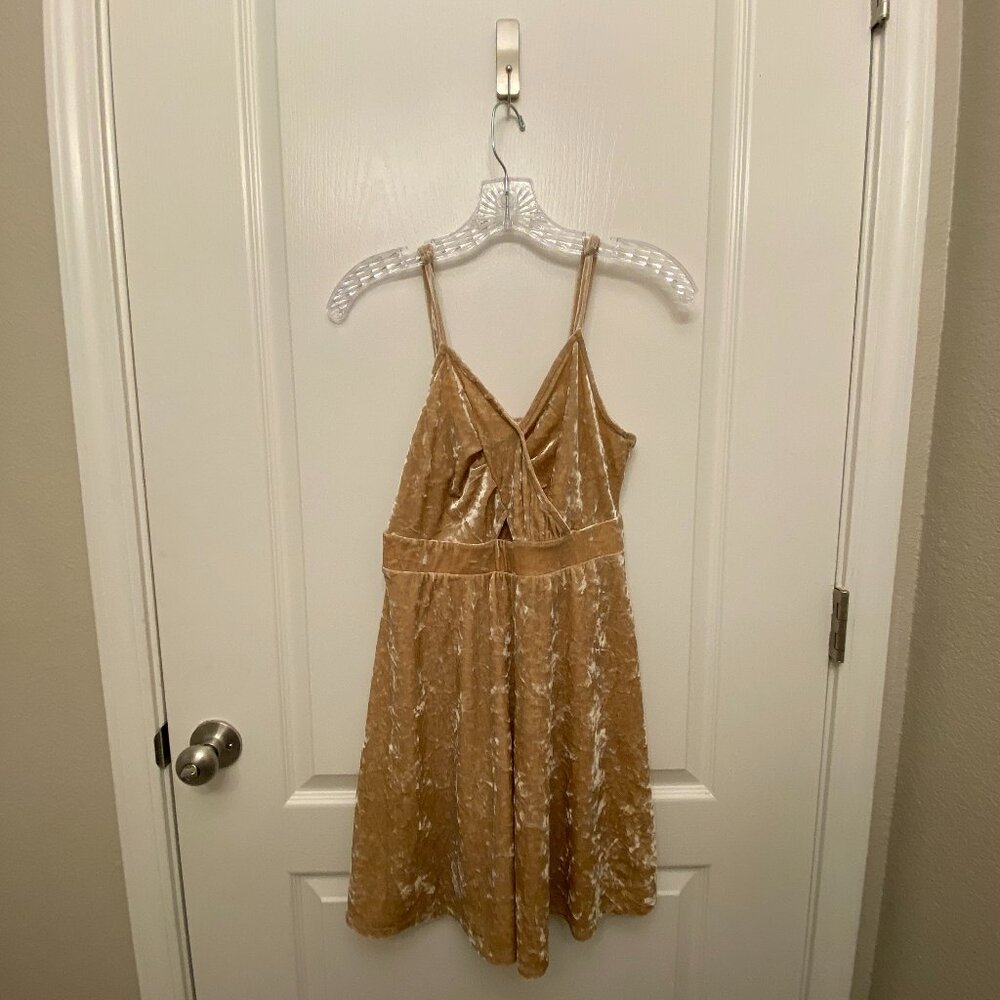 Crushed Velvet Mini Dress